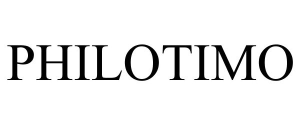 Trademark Logo PHILOTIMO