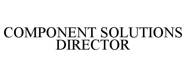  COMPONENT SOLUTIONS DIRECTOR