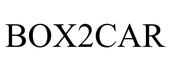 Trademark Logo BOX2CAR