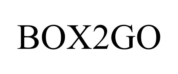 Trademark Logo BOX2GO