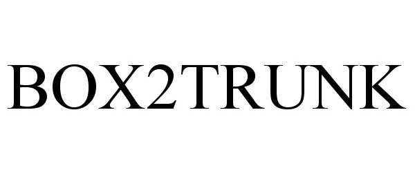 Trademark Logo BOX2TRUNK
