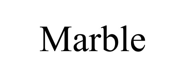 Trademark Logo MARBLE