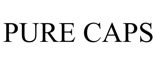 Trademark Logo PURE CAPS