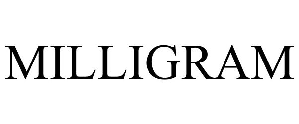 Trademark Logo MILLIGRAM