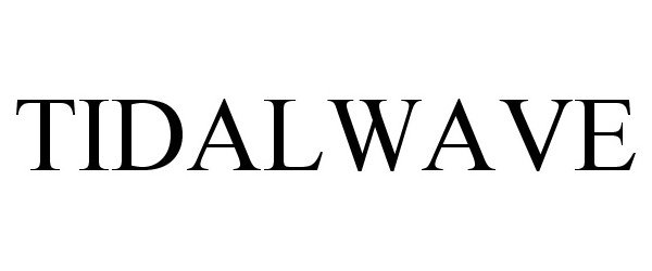 Trademark Logo TIDALWAVE