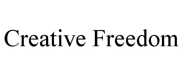 Trademark Logo CREATIVE FREEDOM