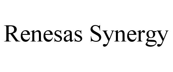  RENESAS SYNERGY