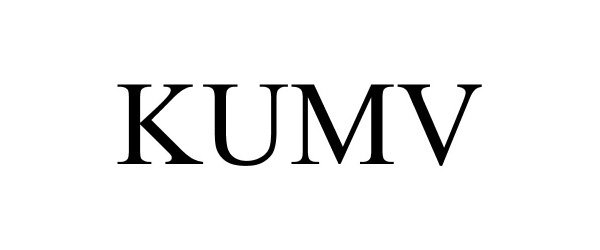 Trademark Logo KUMV