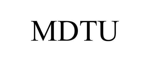 Trademark Logo MDTU