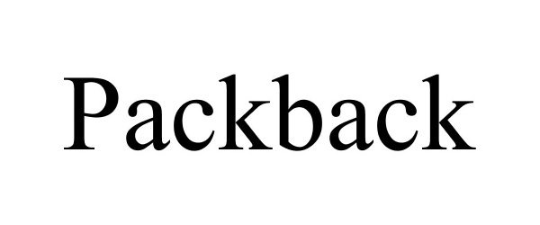 Trademark Logo PACKBACK