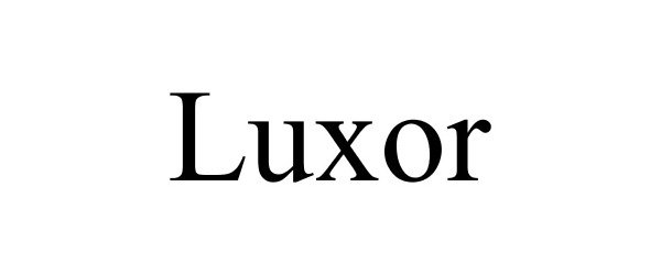 Trademark Logo LUXOR