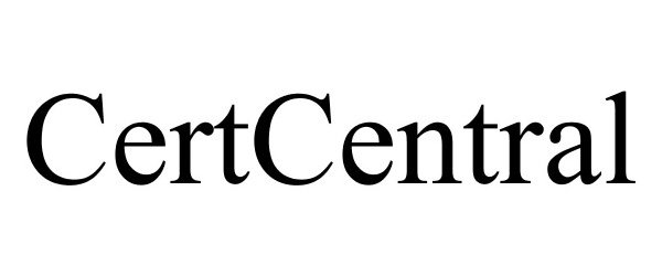 Trademark Logo CERTCENTRAL