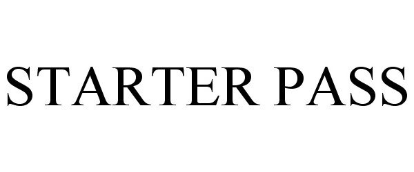 Trademark Logo STARTER PASS