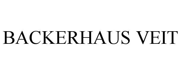 Trademark Logo BACKERHAUS VEIT