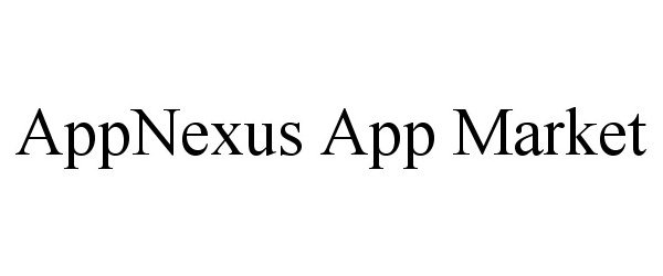  APPNEXUS APP MARKET