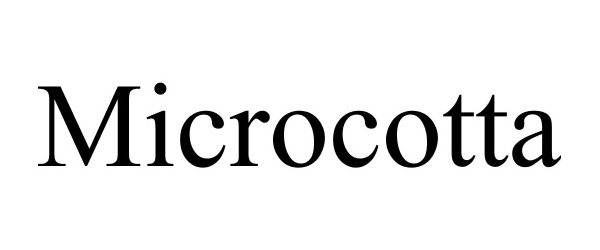 Trademark Logo MICROCOTTA