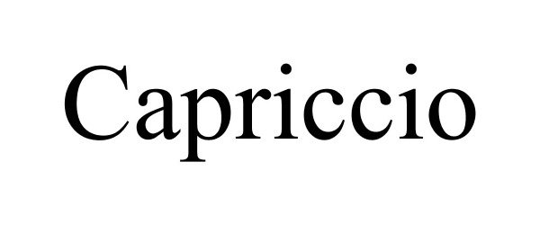 Trademark Logo CAPRICCIO