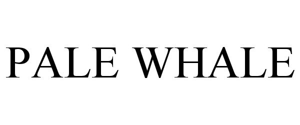 Trademark Logo PALE WHALE