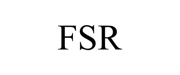 Trademark Logo FSR