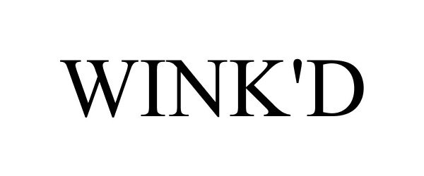 Trademark Logo WINK'D