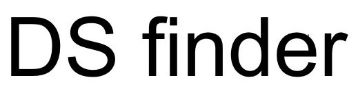 Trademark Logo DS FINDER