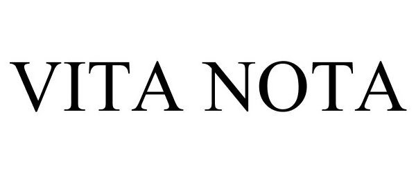 Trademark Logo VITA NOTA