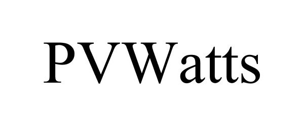 Trademark Logo PVWATTS