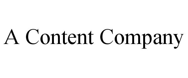  A CONTENT COMPANY