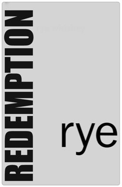  REDEMPTION RYE