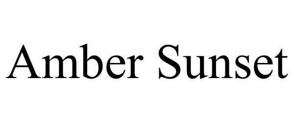 Trademark Logo AMBER SUNSET