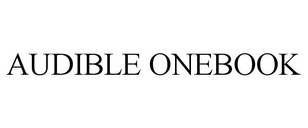 Trademark Logo AUDIBLE ONEBOOK