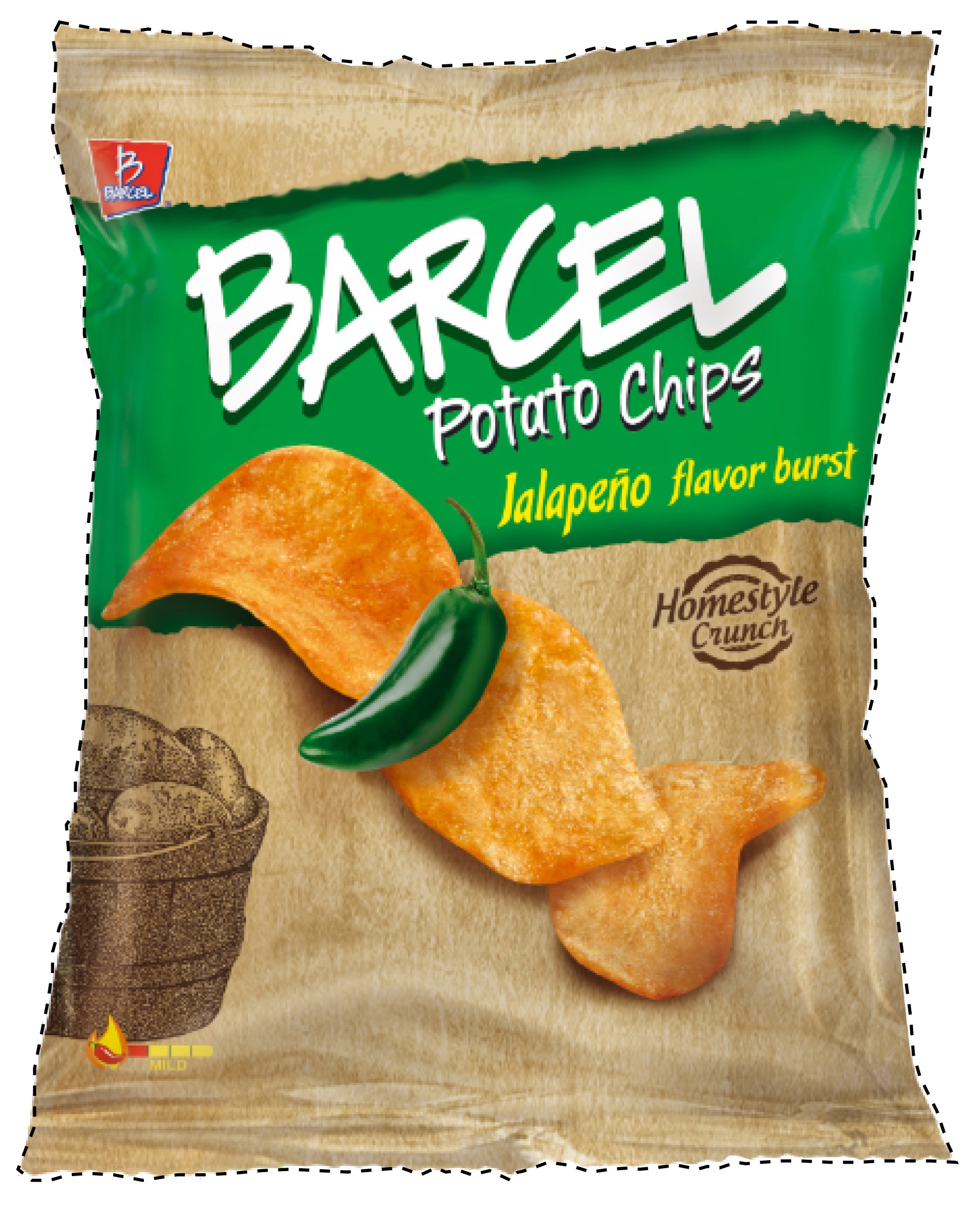  B BARCEL BARCEL POTATO CHIPS JALAPEÑO FLAVOR BURST HOMESTYLE CRUNCH