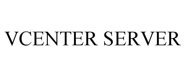 Trademark Logo VCENTER SERVER