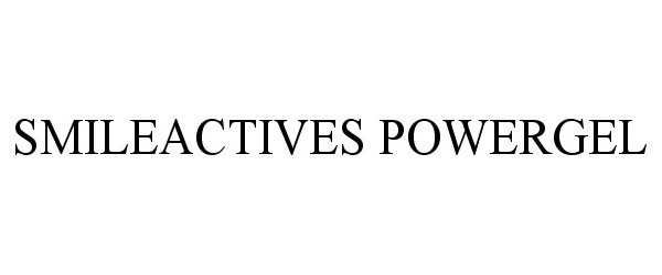 Trademark Logo SMILEACTIVES POWERGEL