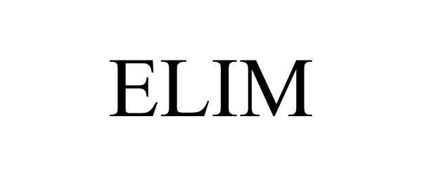 Trademark Logo ELIM