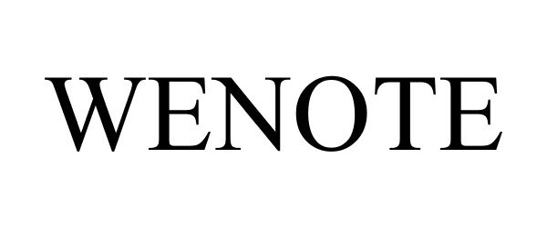 Trademark Logo WENOTE