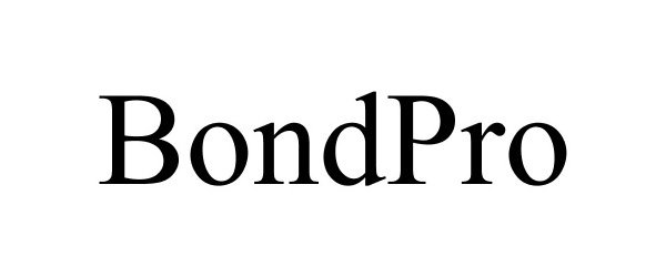 Trademark Logo BONDPRO