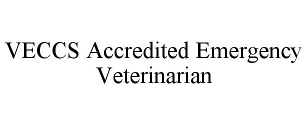  VECCS ACCREDITED EMERGENCY VETERINARIAN