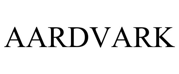 Trademark Logo AARDVARK