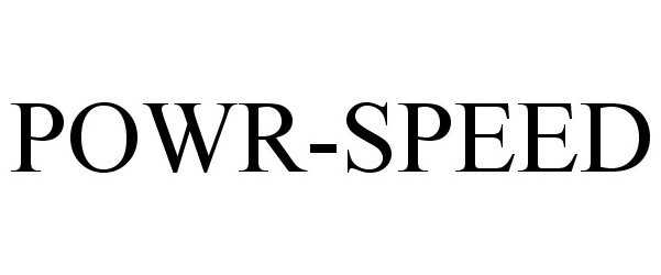 Trademark Logo POWR-SPEED