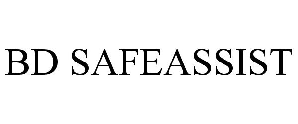 Trademark Logo BD SAFEASSIST