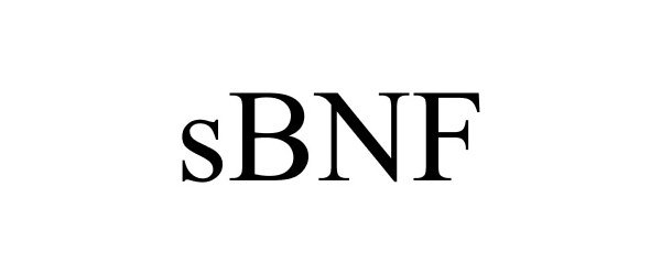 Trademark Logo SBNF