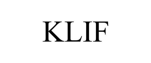 Trademark Logo KLIF