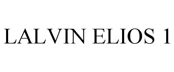 Trademark Logo LALVIN ELIOS 1