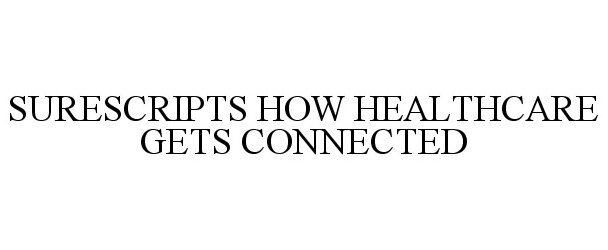  SURESCRIPTS HOW HEALTHCARE GETS CONNECTED