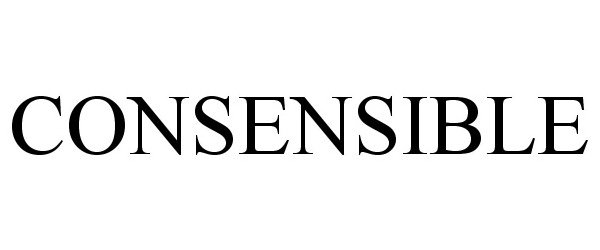 Trademark Logo CONSENSIBLE