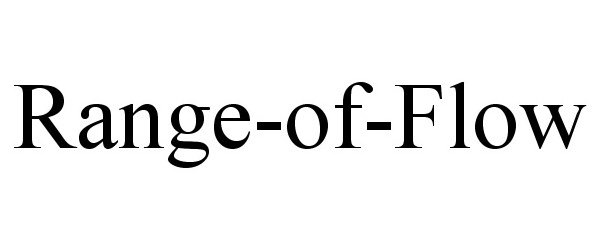 Trademark Logo RANGE-OF-FLOW