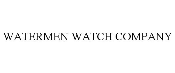Trademark Logo WATERMEN WATCH COMPANY