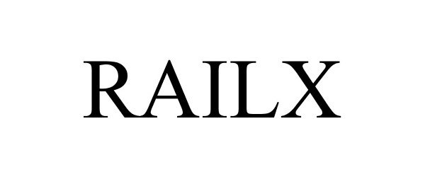 Trademark Logo RAILX