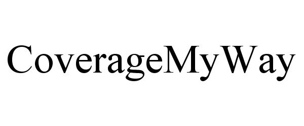 Trademark Logo COVERAGEMYWAY